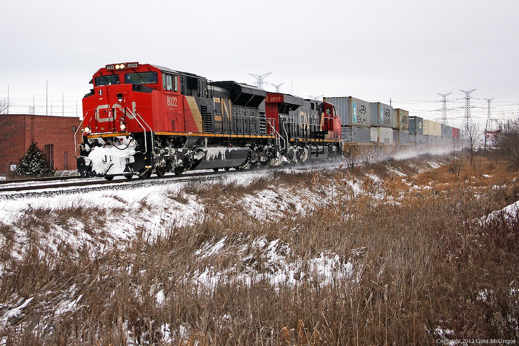 107 kicking up some fresh powder in Markham Ontario.