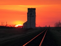 Another gorgeous prairie sunset on the two elevators on CP's mainline just outside of Winnipeg. As of Sep 4 2013 the elevator at Marquette was torn down and this one here at Meadows is slated to be torn down sometime in 2014. The old elevators are quickly disappearing throughout the prairies and once there gone photography along the rails just won't be the same.
