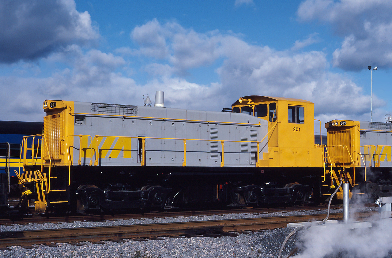 VIA 201, an SW1000 used for switching operations at the MMC, rests along side sister unit 203.