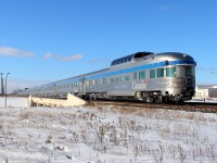 Kokanee Park brings up the rear of No 1 as it crosses the Route 90 overpass.