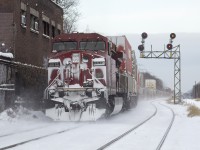 Making it's way east CP 9645 on point, as 8515 helps push.