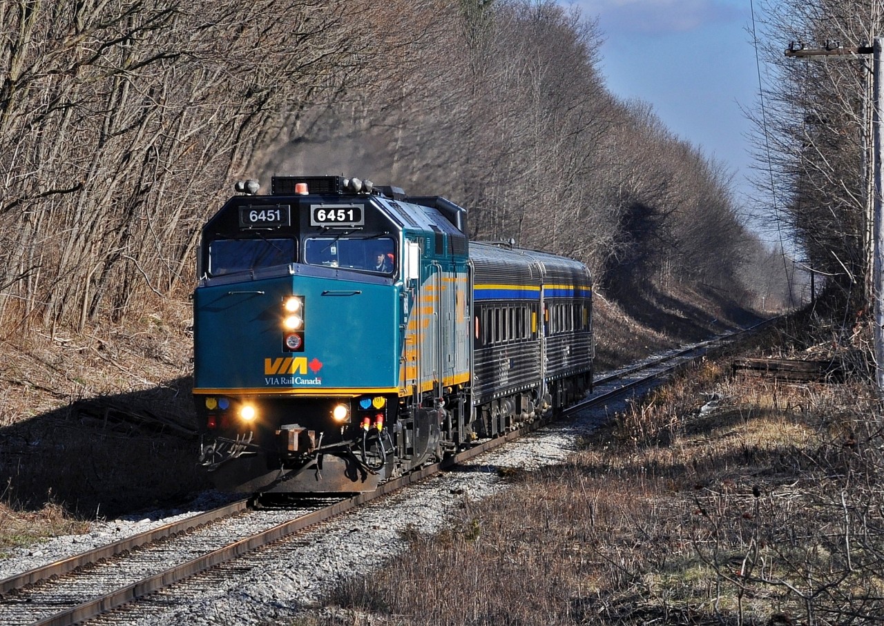 A few minutes after its stop at Georgetown, VIA 85 passes Limehouse Conservation Area.