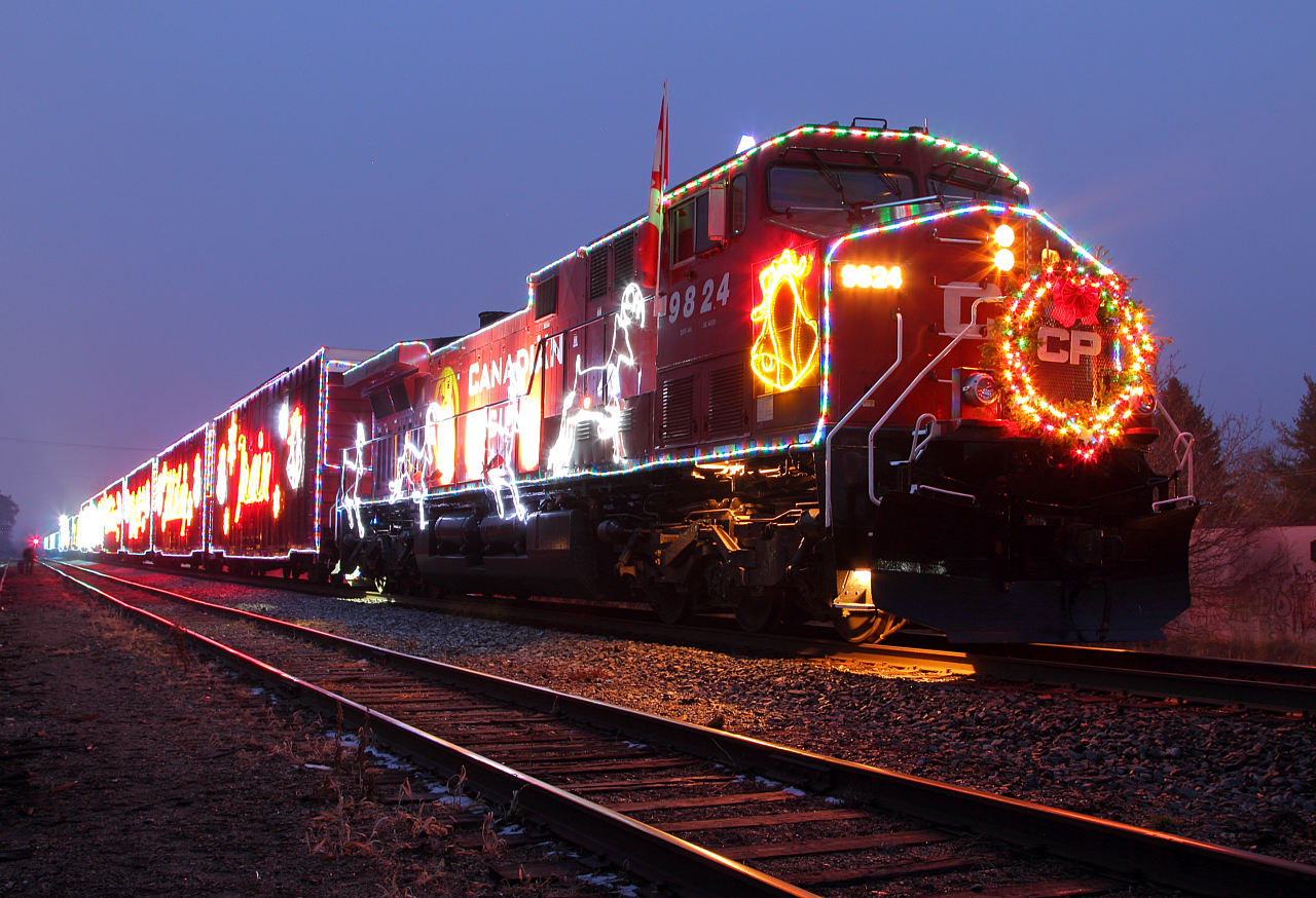 The 15th edition of the CP Holiday Train pauses in the small community of Ayr. Another large crowd was on hand to support a great cause.
