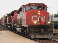 20 minutes after 148 has passed through Brantford station it is followed east by 332.