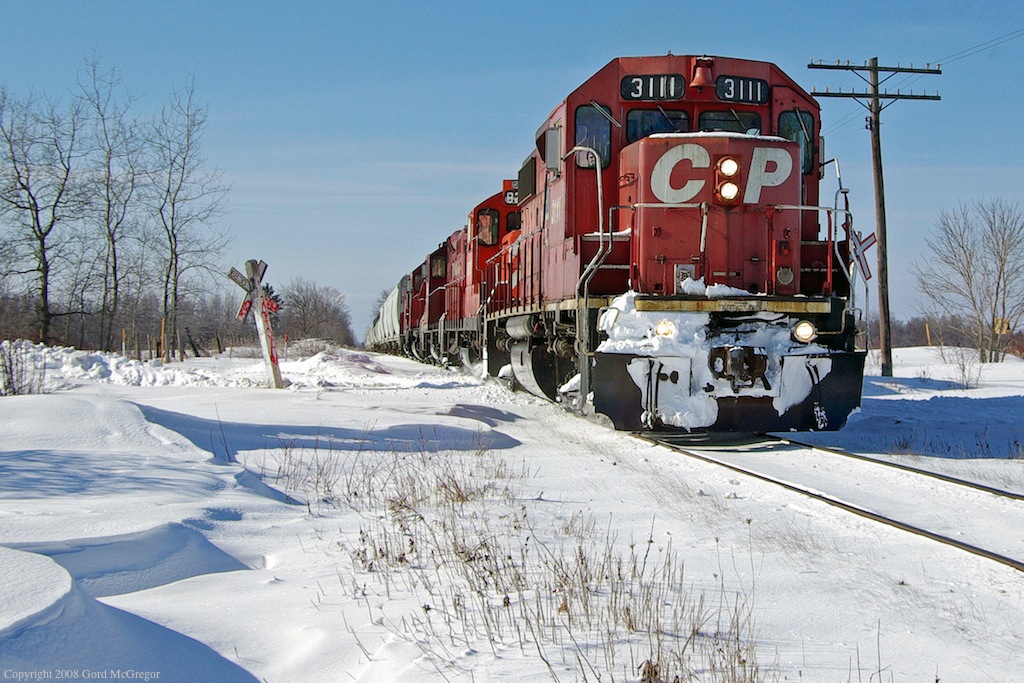 3111 on a common lonely stretch outside Claremont Ontario 2008