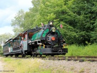 The Portage Flyer steams back from its short trip as it brings some tourists.