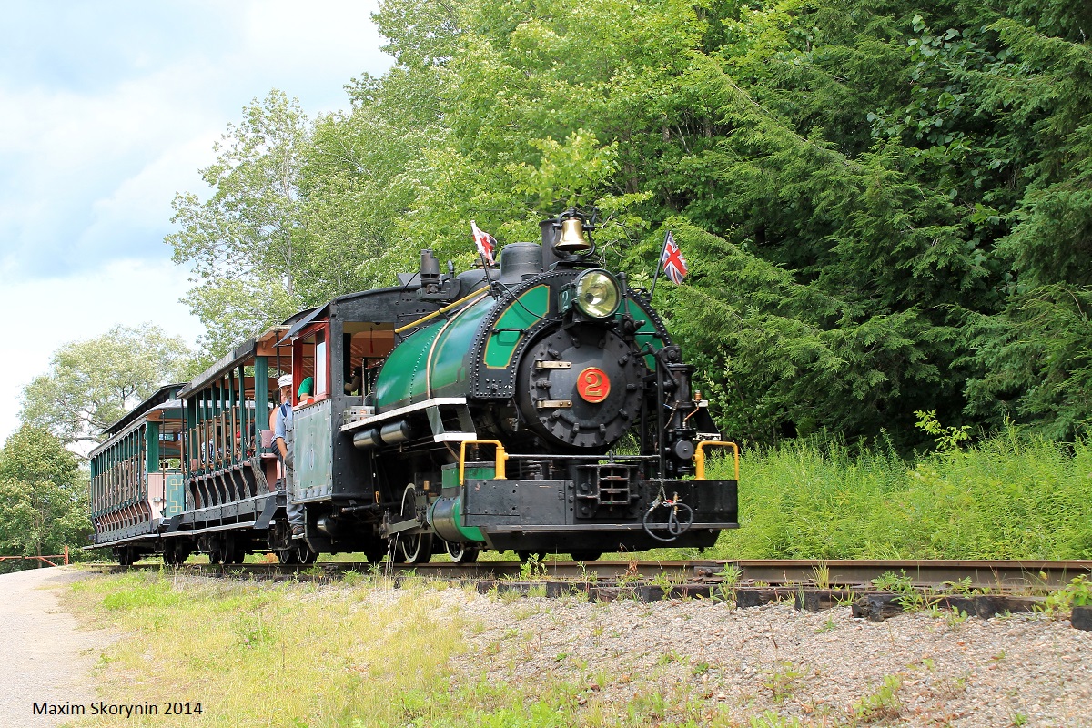 The Portage Flyer steams back from its short trip as it brings some tourists.