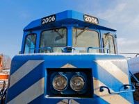 A face only a mother can love, CEFX 2006 sits in track BA28 at Brantford awaiting a ride to Hamilton after blowing up somewhere between Nanticoke and Brantford a few nights back. 