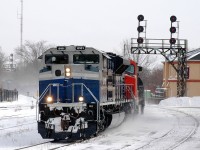 CN 8101 (ex-EMDX 1208) - CN 2611 lead 331 through Brantford en route to Sarnia