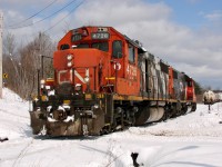 CN 4726 switches the Windsor & Hansport interchange at Windsor Junction.