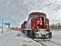 CP 9644 & CP 8760 do some switching at Lachine before heading westwards with a stack train. For more train photos, check out http://www.flickr.com/photos/mtlwestrailfan/ 