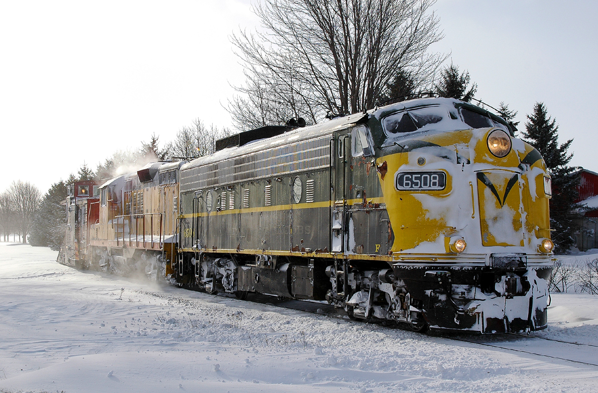 OSRX 6508 - OSRX 175 back the plow up for another run at McBeth Road