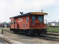 CN 76550 Transfer Caboose iin the Merriton Yards