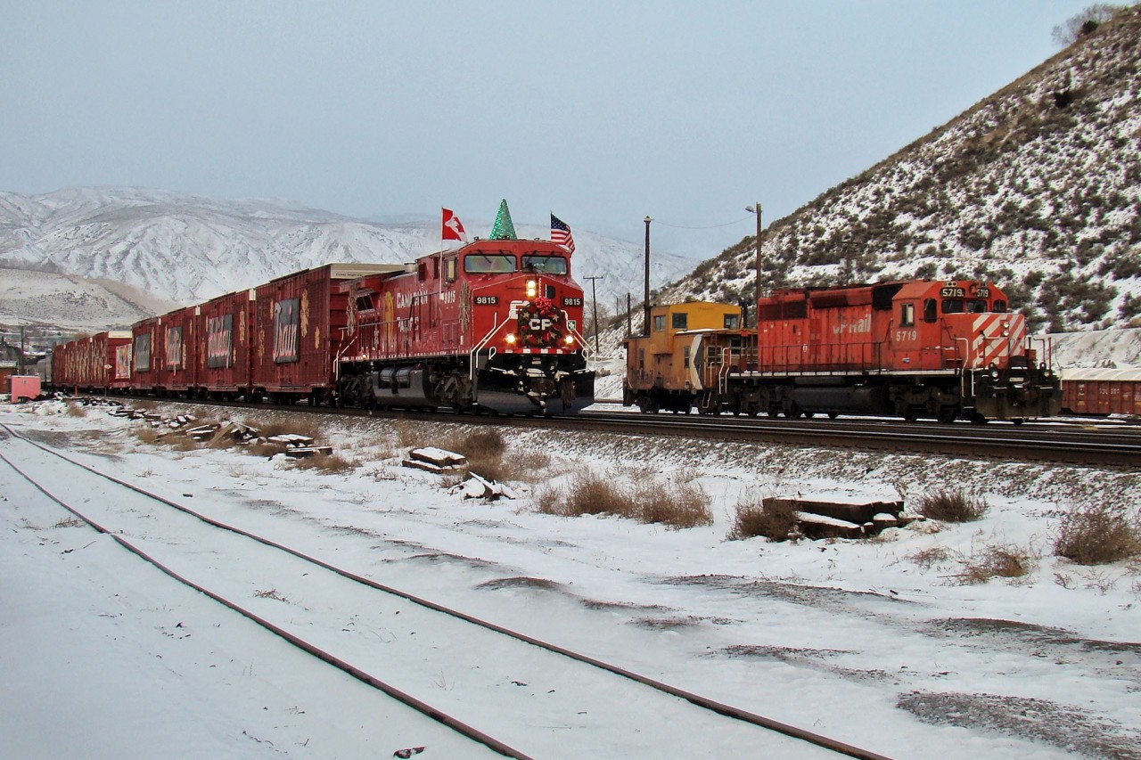 The 10th anniversary Holiday Train departs for Lytton after completing its first scheduled stop of the day in Ashcroft.