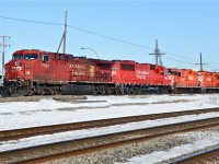 <b><i>Last two CP GP9's leave Montreal.</b></i> What are reputedly the last two CP GP9's in Montreal (CP 8234 & CP 8231) are tucked in behind CP 9635 & CP 6256 on CP 119, westbound at Dorval after holding for an eastbound AMT commutertrain. For more train photos, click <a href=http://www.flickr.com/photos/mtlwestrailfan/>here.</a>
" onclick="javascript:_gaq.push([