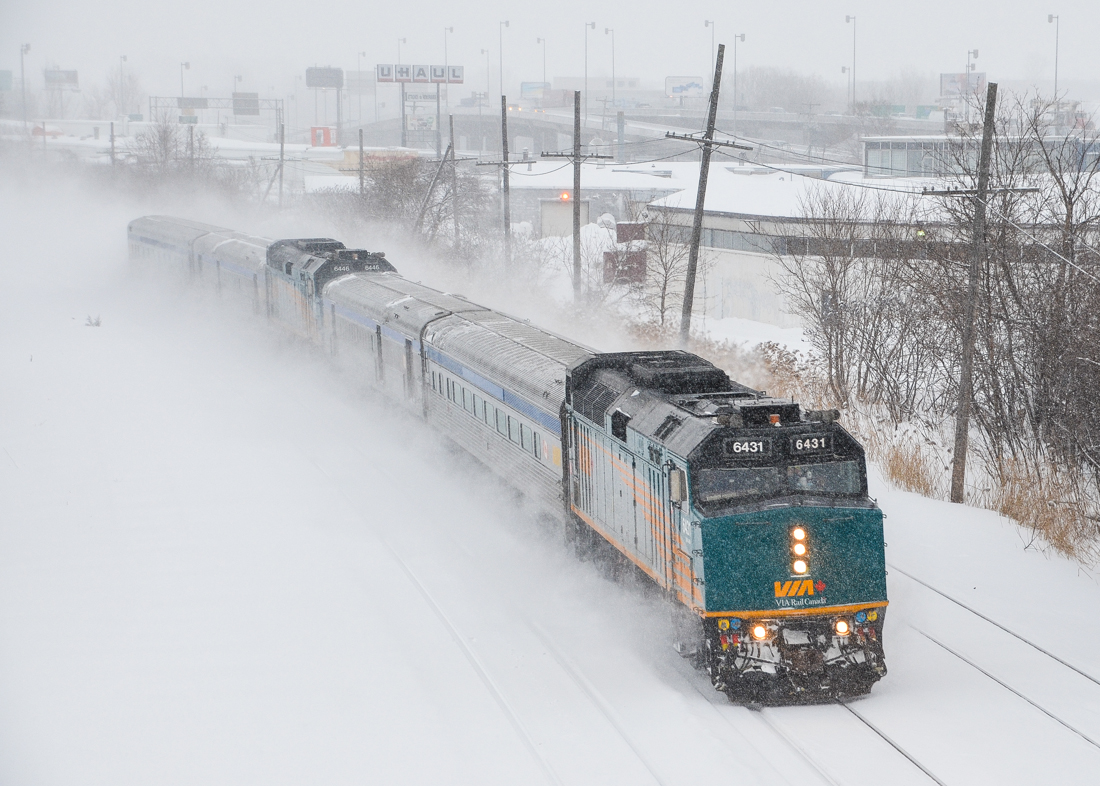 Railpictures.ca Michael Berry Photo VIA 6431 is at the head end of