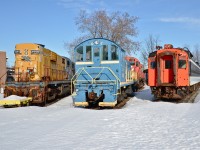 ONR 1400 (MLW RS10), POM 1002 (MLW S2) and CN 6734 (CC&F MU car) congregate at Exporail. All were built in Montreal. For more train photos, click <a href=http://www.flickr.com/photos/mtlwestrailfan/>here.</a>