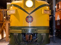 <b>Canada's first streamlined diesel.</b> CN 9400 was MLW's first FA-1 and was the first cab unit built in Canada. It is now preserved at Exporail. For more train photos, click <a href=http://www.flickr.com/photos/mtlwestrailfan/>here.</a>