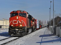 CN 2263 and CN 5386 pass Georgetown station under an afternoon sun that almost felt warm.
