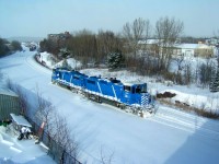 CEFX GP20D's #2011 #2028 work in the snow on yard duty. 