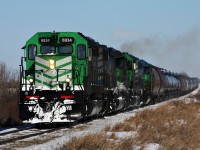 Train 563 continue on its trip to Delisle Sk where it will switch at the Conquest Jct and head down the Conquest Subdivision.