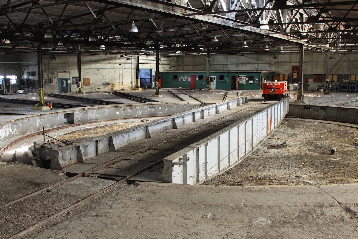 Several years ago I visited Hornepayne and was given the opportunity (by a CN employee) to take a tour of the roundhouse.  It wasn't being used at this point but still very impressive, I can only imagine how amazing it would have been to see it in operation.