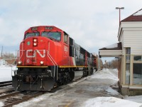 Having listened to the scanner 393 was working to the east of Ingersoll. At 11.06 it set off on the south track past the newer Ingersoll station.