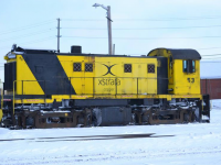 Another great job by the ONR shops!. Here we see RS-23 owned by Xstrata Copper sitting in the Englehart yard shops awaiting a trip back home after some servicing in North Bay.