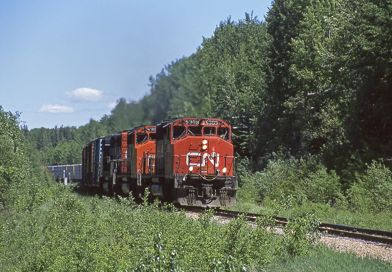 Southbound freight with 3 SD40-2W's