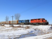 A scruffy CP 5919 with CEFX 1019 lead train 234 eastward at mile 76.06 on the CP's Windsor Sub.