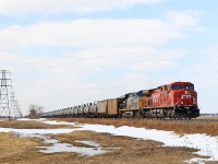 CP 8609 with CSXT 5476 are in charge of Buffalo bound ethanol train 640-025 at mile 90.8 on the CP's Windsor Sub.