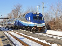 AMT 1359 a ALP-45-DP  pushing the AMT ram cars direction Montréal coming from St-Hilaire