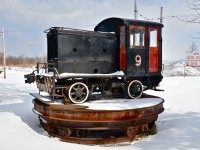 This little critter was built by Porter in 1928 and is a 12-ton gas-electric engine. It was built for Remington Arms Co. in Bridgeport, CT and ended its life with Stelco, a Canadian steel company. It is now preserved at Exporail in an isolated part of the museum grounds. For more train photos, click <a href=http://www.flickr.com/photos/mtlwestrailfan/>here.</a>
