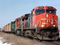 CN2588 east bound at Waterworks Road.