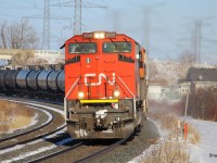 CN westbound with a thunder cab and a BNSF gevo behind ! 