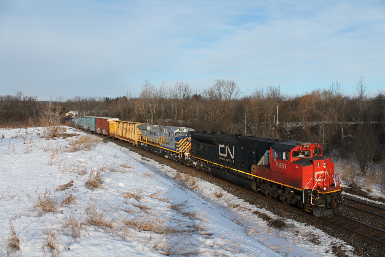 Train number unknown, mile 1 of the Dundas