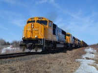 A roar is in the air as southbound 214 thunders through the township of Evantural on route to North Bay.
April 19th 2014