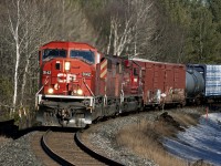 Train #420 screams through Carley with an all-GMD lash up consisting of a reactivated Mac (9142), an endangered Barn (9011) and a veteran SD40-2 (6015).