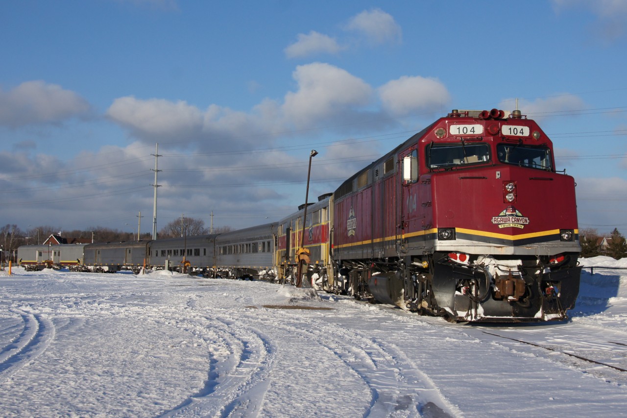 With the future of the tri-weekly Sault Ste. Marie to Hearst passenger train in jeopardy, a group of us made the trip on what was to be the second last weekend of federally-funded service. CN agreed to keep running the train until the end of April due to the short notice given. Only on April 14 did the federal government agree to a one year extension of subsidy for the train, which is now subsidized until March 31, 2015.