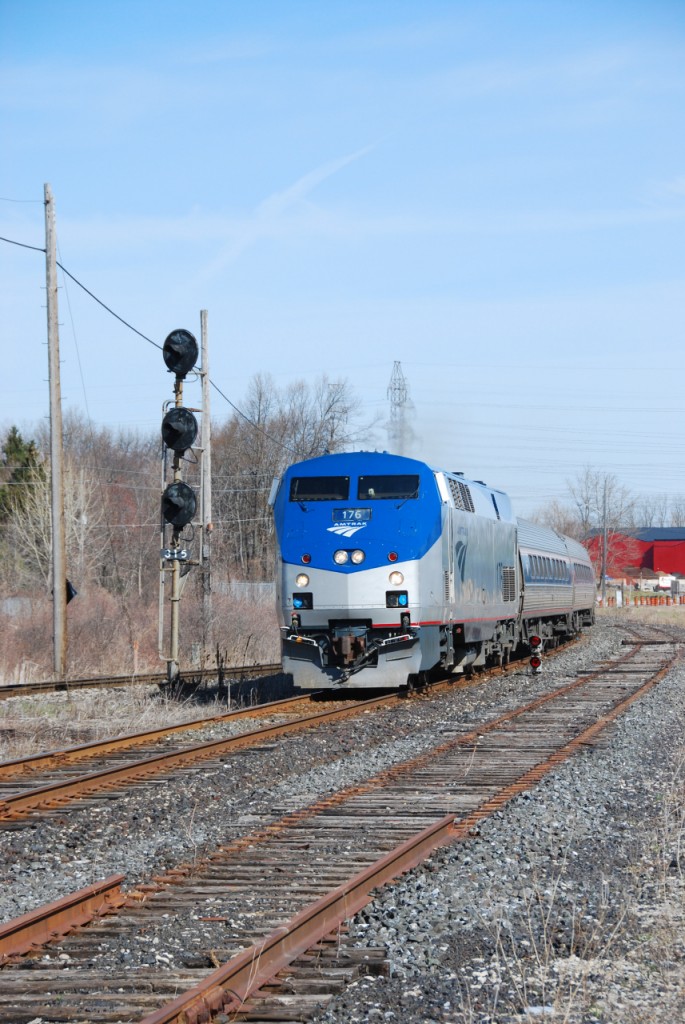 The slow dismantling of the CN in Niagara Falls continues.  The yard was completely removed several years ago, and now the north track is being removed piece by piece east of the plant at Clifton.  Road reconstrution in the area will likely reduce the Grimsby Sub crossing at Church's Lane from three tracks (south main, north main, yard lead) to a single main (all that's in service now).