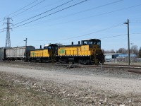 This is one of ETR's many local jobs getting ready to interchange a fairly long train with CN at CN's Van De Water Yard in Windsor, ON. Two of ETR's veteran locomotives were on the point. ETR 107 and ETR 105. 