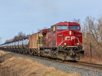 CP 8563 east approaches Lakeshore Road east of Lovekin.