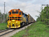 GEXR 3393 and GSCX 7369 lead mostly auto racks through Eramosa Township.