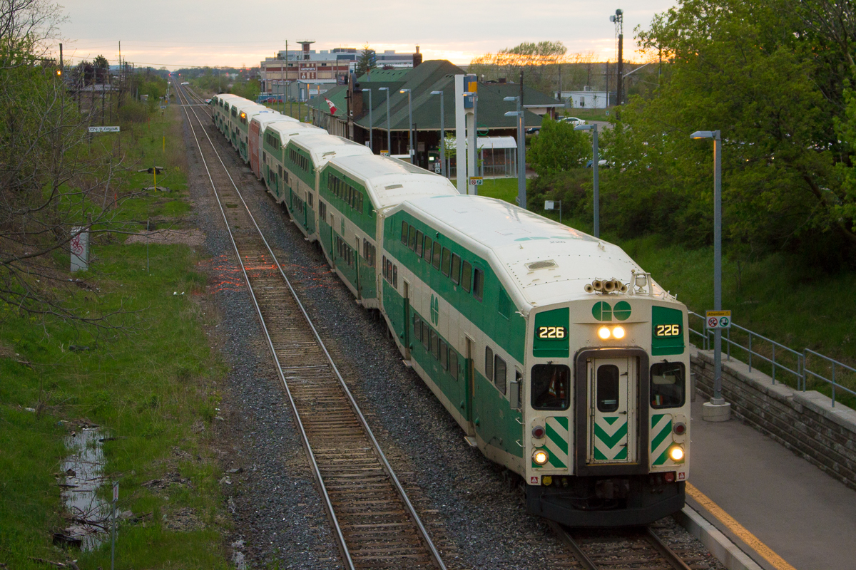 The first train of the summer GO train service in Niagara departs St. Catharines on a relatively cloudy night. This is the 5th season this service is running. While only a summer weekend service, it sure provides a positive side to Niagara's dismal passenger rail system.
