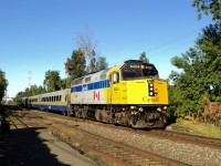 Via 6424 a GPA-30-C going to Québec City on Via route 622  the couleur of Via before they rebuilt the GPA-30-C (F-40 PH-2) and recall them GPA-30-H Green Choice 