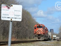 Variety appeared on CP 254-03 this morning (May the 4th be with you) as it works Kinnear yard with classic SD40-2 5927 in the lead of CP 9524. The former TH&B was quite busy in daylight - four trains in an hour or so around 0900-1000 period, and two more in the afternoon. 
