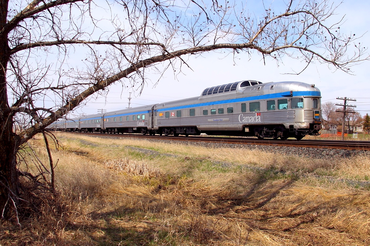 Tremblant Park brings up the rear of No 1 as it departs Winnipeg for points west.