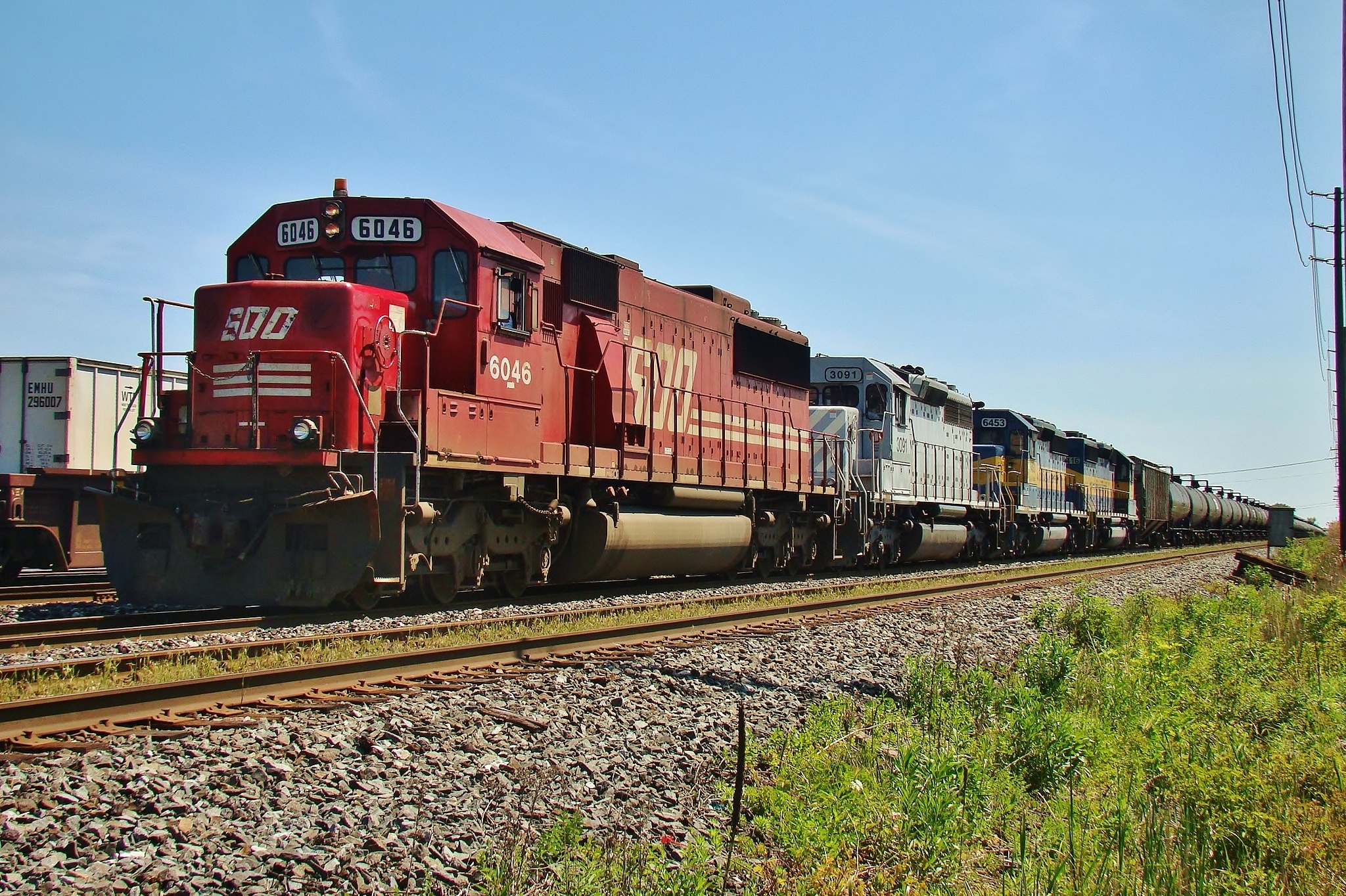 Railpictures.ca - Myles Roach Photo: SOO 6046 with CITX 3091 and two ...