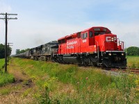 As everyone ends the month of June with a bang with Canada Day fireworks CP helps us railfans end June and bring in July with a bang as well by treating us to this great looking lash up on Ethanol train 640 lead by SD30ECO 5006 ( ex CP SD40-2 #5869 ), NS 7503 and NS 9171.