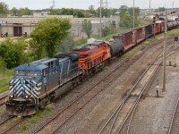 CEFX1036 heads back to Port Huron with Norfolk Southern heritage unit NS8114 as train 501.